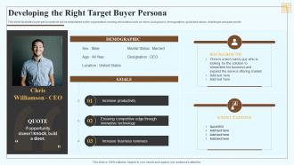 Developing The Right Target Buyer Persona Marketing Playbook For Content Creation