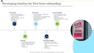 Developing Timeline For New Hires Onboarding