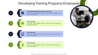 Developing Training Programs Employees In Powerpoint And Google Slides Cpb