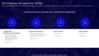 Developing Use Cases For AIOps Operational Strategy For Machine Learning