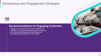 Developing User Engagement Strategies Powerpoint Presentation Slides