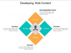 Developing web content ppt powerpoint presentation icon files cpb