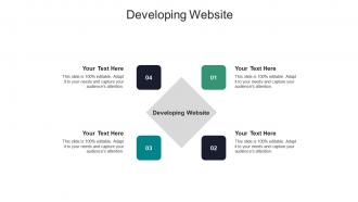 Developing website ppt powerpoint presentation gallery templates cpb