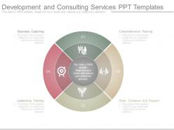 Development and consulting services ppt templates