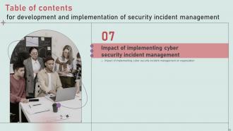 Development And Implementation Of Security Incident Management Powerpoint Presentation Slides V Ideas Images