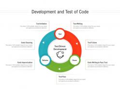 Development and test of code