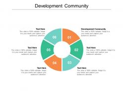Development community ppt powerpoint presentation model background designs cpb