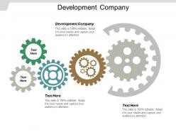 Development company ppt powerpoint presentation gallery outline cpb