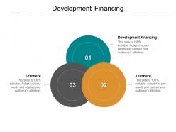 Development financing ppt powerpoint presentation gallery influencers cpb