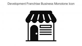 Development Franchise Business Monotone Icon In Powerpoint Pptx Png And Editable Eps Format