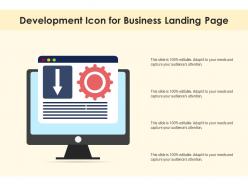Development icon for business landing page