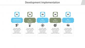 Development implementation ppt powerpoint presentation slides professional cpb