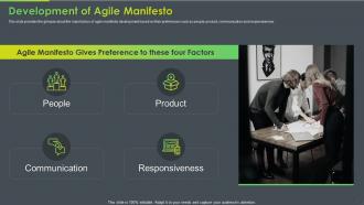Development Of Agile Manifesto Manifesto Agile Software Development
