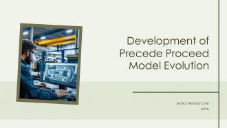 Development Of Precede Proceed Model Evolution PPT Slides ACP