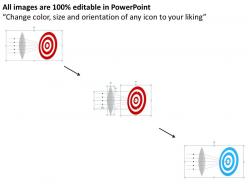 Development of success and target flat powerpoint design
