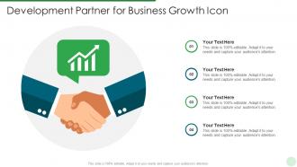 Development partner for business growth icon