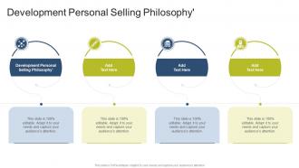 Development Personal Selling Philosophy In Powerpoint And Google Slides Cpb