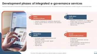 Development Phases Of Integrated E Governance Services