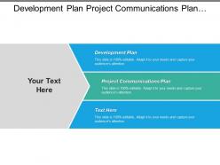 Development plan project communications plan conflict management training plan cpb