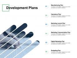 Development plans marketing communication ppt powerpoint presentation gallery samples