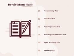 Development plans operations plan ppt powerpoint presentation slide