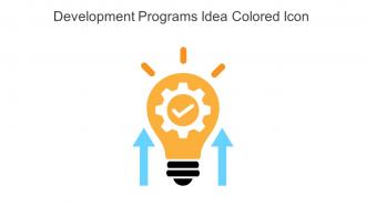Development Programs Idea Colored Icon In Powerpoint Pptx Png And Editable Eps Format