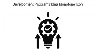 Development Programs Idea Monotone Icon In Powerpoint Pptx Png And Editable Eps Format
