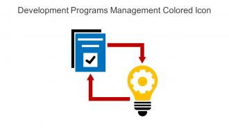 Development Programs Management Colored Icon In Powerpoint Pptx Png And Editable Eps Format