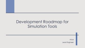 Development Roadmap For Simulation Tools PPT Template AT