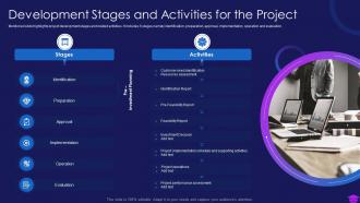 Development stages and activities for the project commencement of an it project