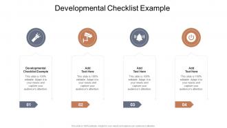Developmental Checklist Example In Powerpoint And Google Slides Cpb