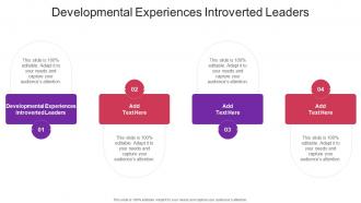 Developmental Experiences Introverted Leaders In Powerpoint And Google Slides Cpb