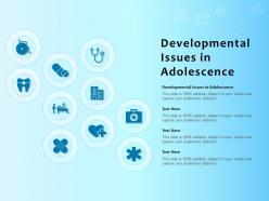 Developmental issues in adolescence ppt powerpoint presentation slides example