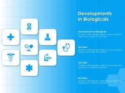 Developments in biologicals ppt powerpoint presentation slides files