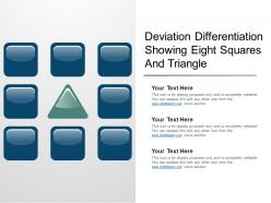 Deviation Differentiation Showing Eight Squares And Triangle