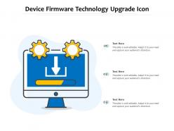 Device firmware technology upgrade icon