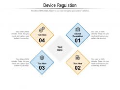 Device regulation ppt powerpoint presentation icon gallery cpb