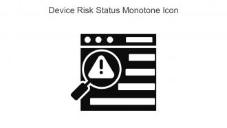 Device Risk Status Monotone Icon In Powerpoint Pptx Png And Editable Eps Format