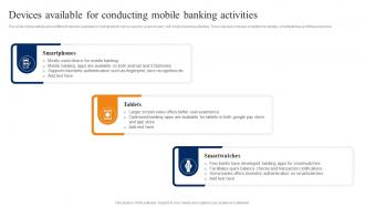 Devices Available For Conducting Mobile Smartphone Banking For Transferring Funds Digitally Fin SS V
