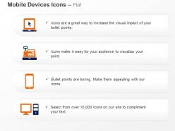 Devices for technology communication ppt icons graphics