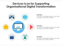 Devices icon for supporting organizational digital transformation
