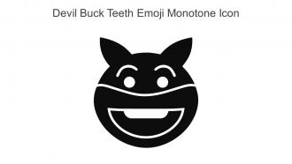 Devil Buck Teeth Emoji Monotone Icon In Powerpoint Pptx Png And Editable Eps Format