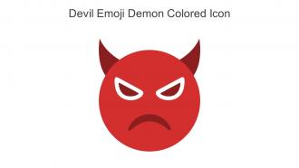 Devil Emoji Demon Colored Icon In Powerpoint Pptx Png And Editable Eps Format