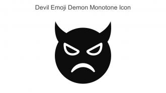 Devil Emoji Demon Monotone Icon In Powerpoint Pptx Png And Editable Eps Format