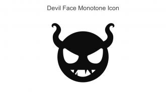 Devil Face Monotone Icon In Powerpoint Pptx Png And Editable Eps Format