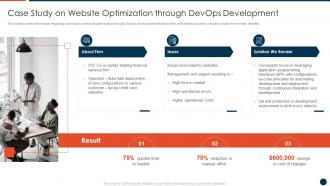 Devops Adoption Approach IT Case Study On Website Optimization Through Devops