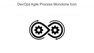 Devops Agile Process Monotone Icon In Powerpoint Pptx Png And Editable Eps Format