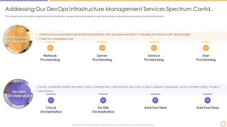 Devops architecture adoption it addressing our infrastructure management services