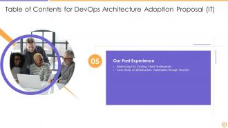 Devops architecture adoption proposal it powerpoint presentation slides