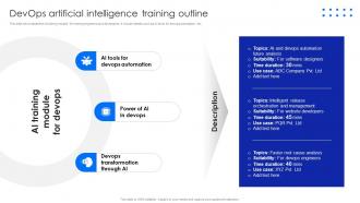 Devops Artificial Intelligence Training Outline